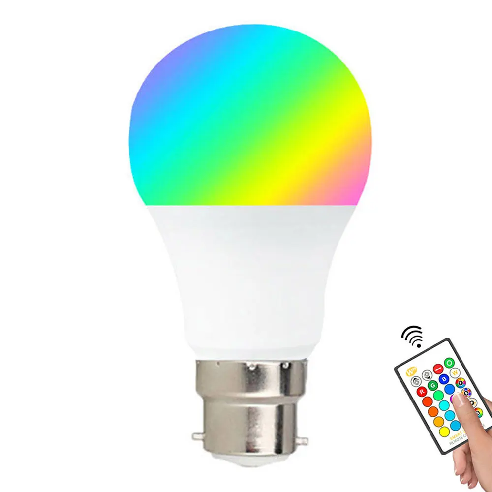 Супер яркий светодиодный светильник для дома спальни RGB E27/B22 пульт