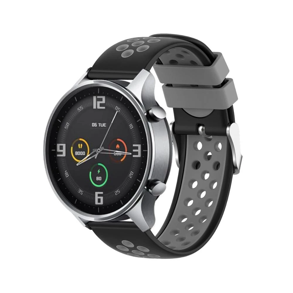 Спортивный силиконовый ремешок для часов Xiaomi Mi сменный цветной 22 мм Huami Amazfit Pace