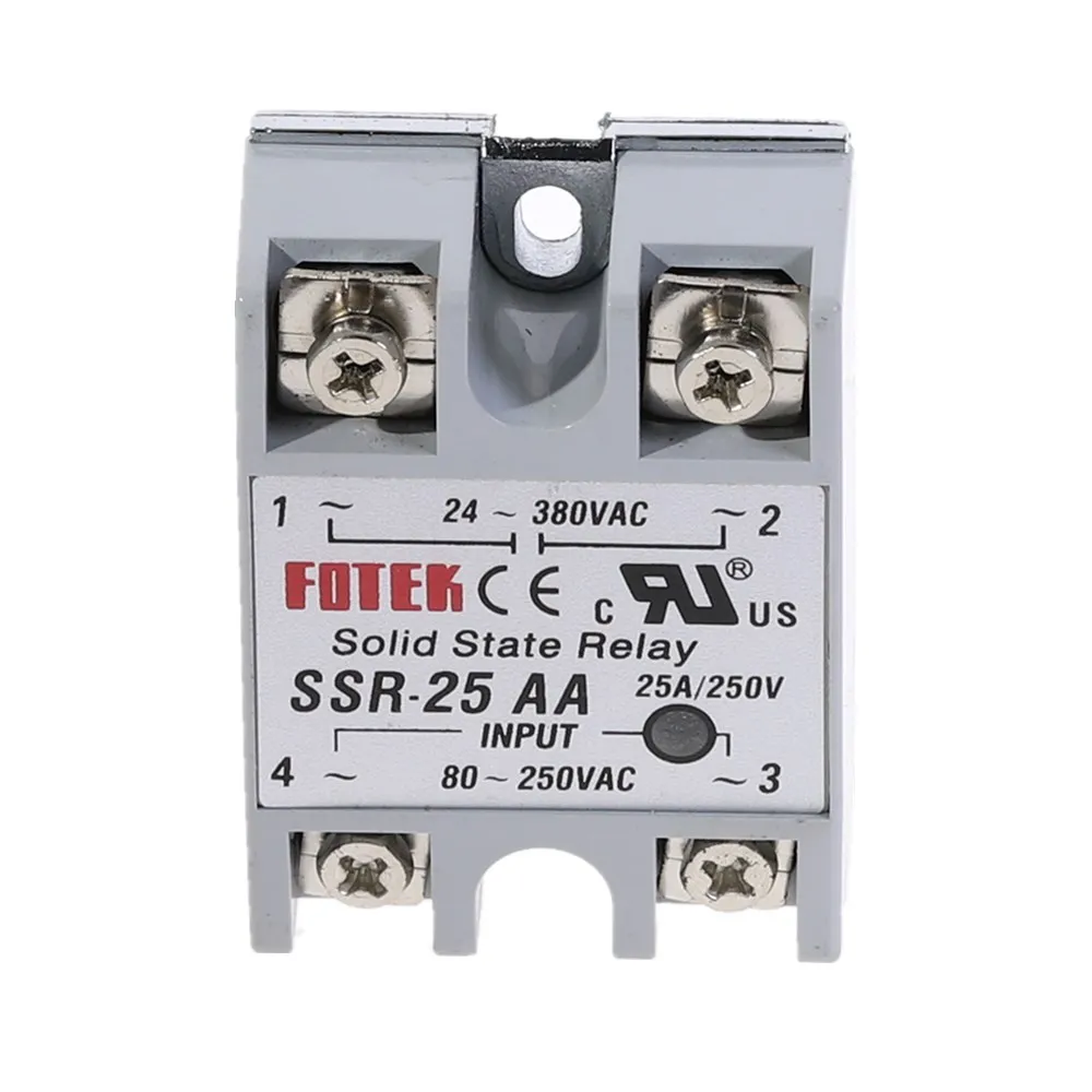 1 шт. SSR 25AA 25A твердотельный релейный модуль 80 250V AC вход 24 380VAC|solid state relay|state relay modulestate