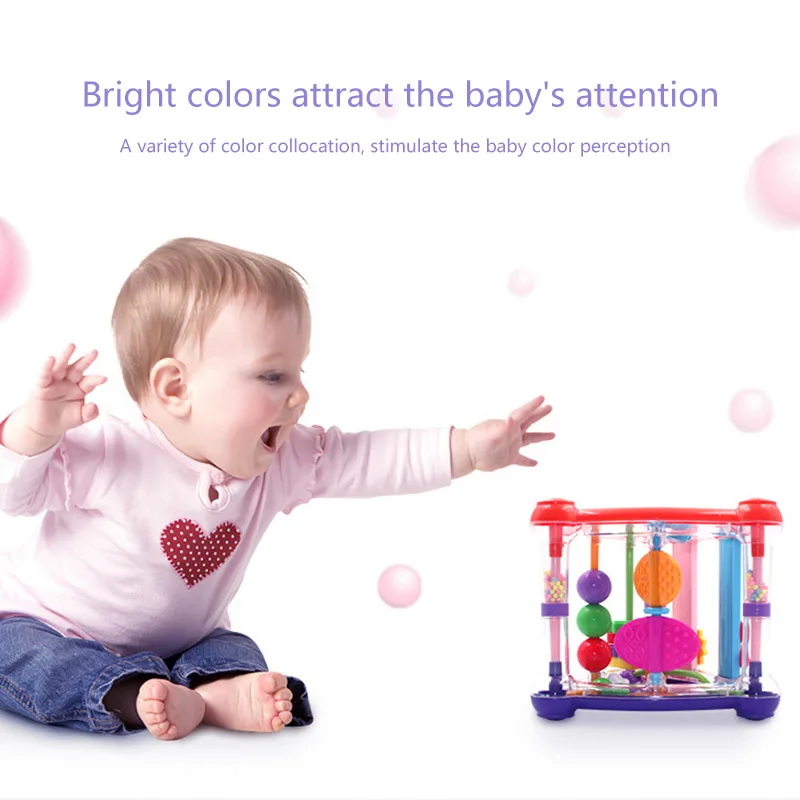 

Baby Intelligence Enlightening Stand Infant Development Educational Toys Above 6 Months Baby Triangle Rattle Toys