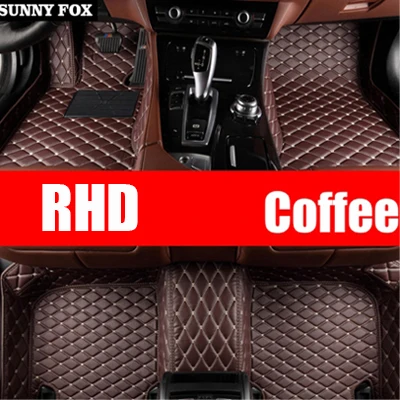 Правый руль/RHD для Chevrolet Camaro всепогодный 5D автомобильный Стайлинг водонепроницаемый ковер вкладыши(2010 - Название цвета: Coffee