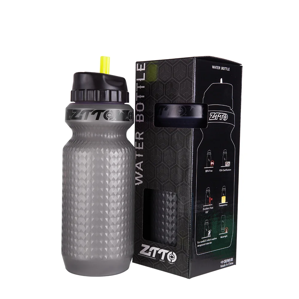 

Top 650ML Squeeze Water Bottle 22oz Silicone Sports Bottle Reusable for Gym Workouts, Biking, Sporting,Piston Nozzle Technology