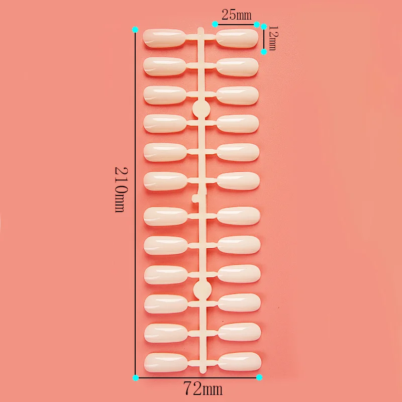 240Tips/Set Professional Nail Tips Blanks Nails Natural White Black Clear Color Chart Art Salon Tols |