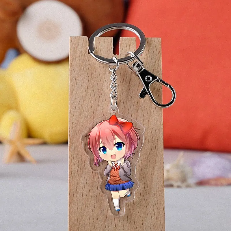 Doki Literature Club косплей брелок акриловый мультипликационный реквизит Sayori Yuri Natsuki