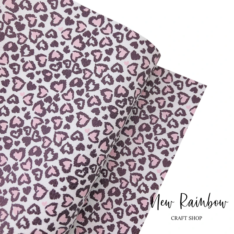 Новая Радуга 30 х13 8 см/рулон искусственная кожа с рисунком в виде сердца на День