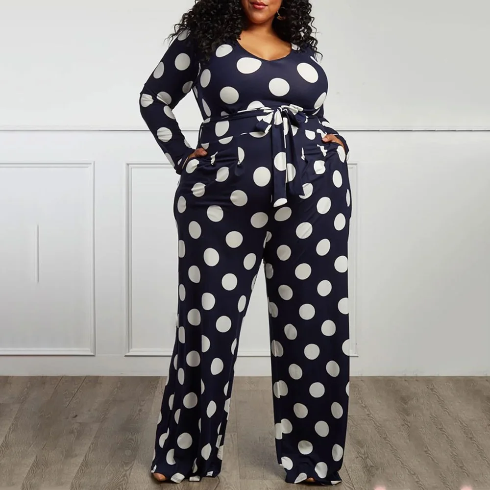 Женский комбинезон 4Xl большой размер Повседневный широкие ноги женские