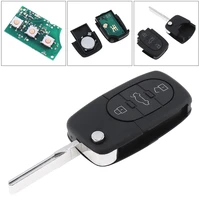 433mhz 3 buttons keyless uncut flip remote key fob id48 chip 4d0837231a keyless entry transmitter auto key for audi a3 a4 a6 a8