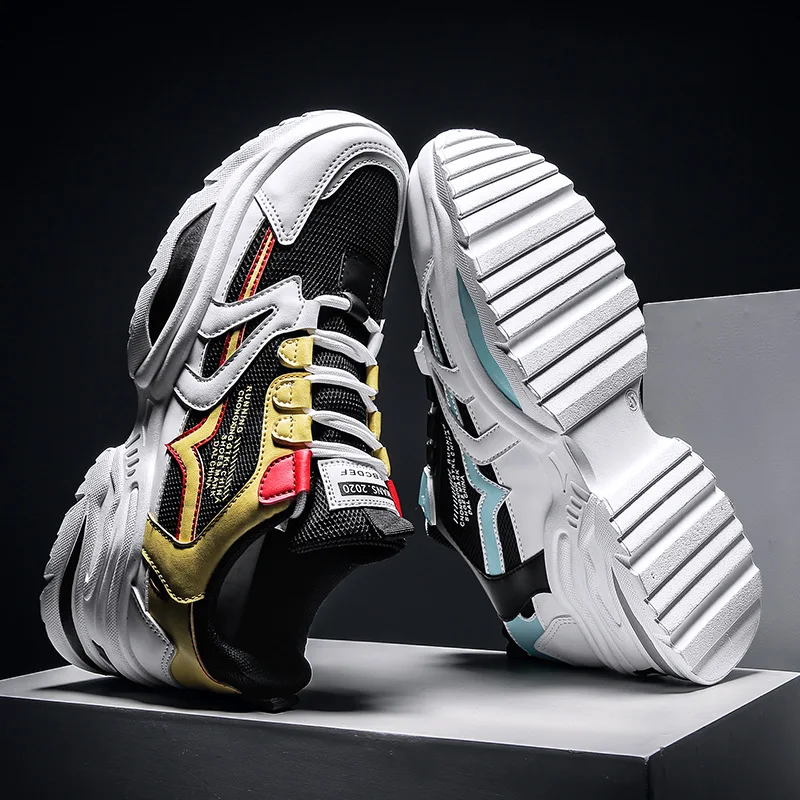 

SHOFORT Men Shoes Wild Casual Shoes Dad Footwear Fashion Sneakers Men 2020 Spring Sports Shoes Thick Bottom Zapatos De Hombre