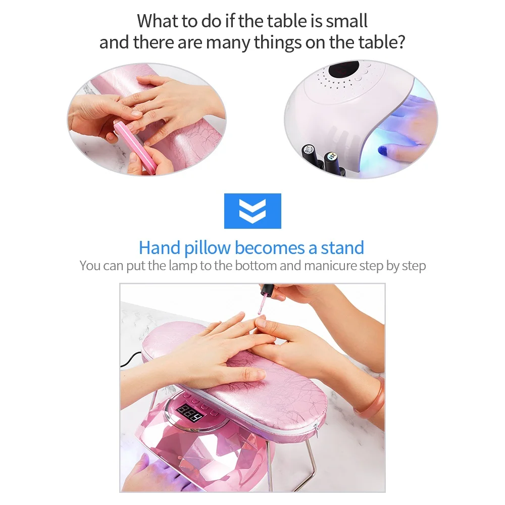 Кожаный держатель для рук ногтей Подставка маникюрная подушка подставка из