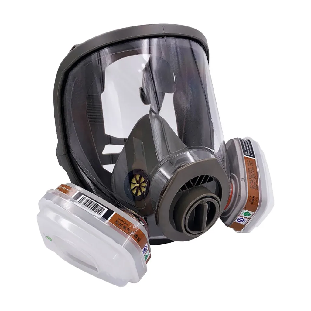 

Face Respirator 2020 Wide Field of View Full Face Lightweight Respirator Painting Spraying Decoration Woodworking Gas Respirator