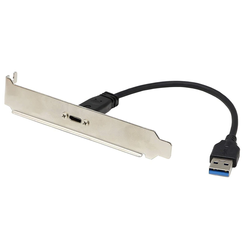 USB A 3.0 to C Front Panel Header Cable Male Type Female Mount Extension Data Sync and Charg | Электроника