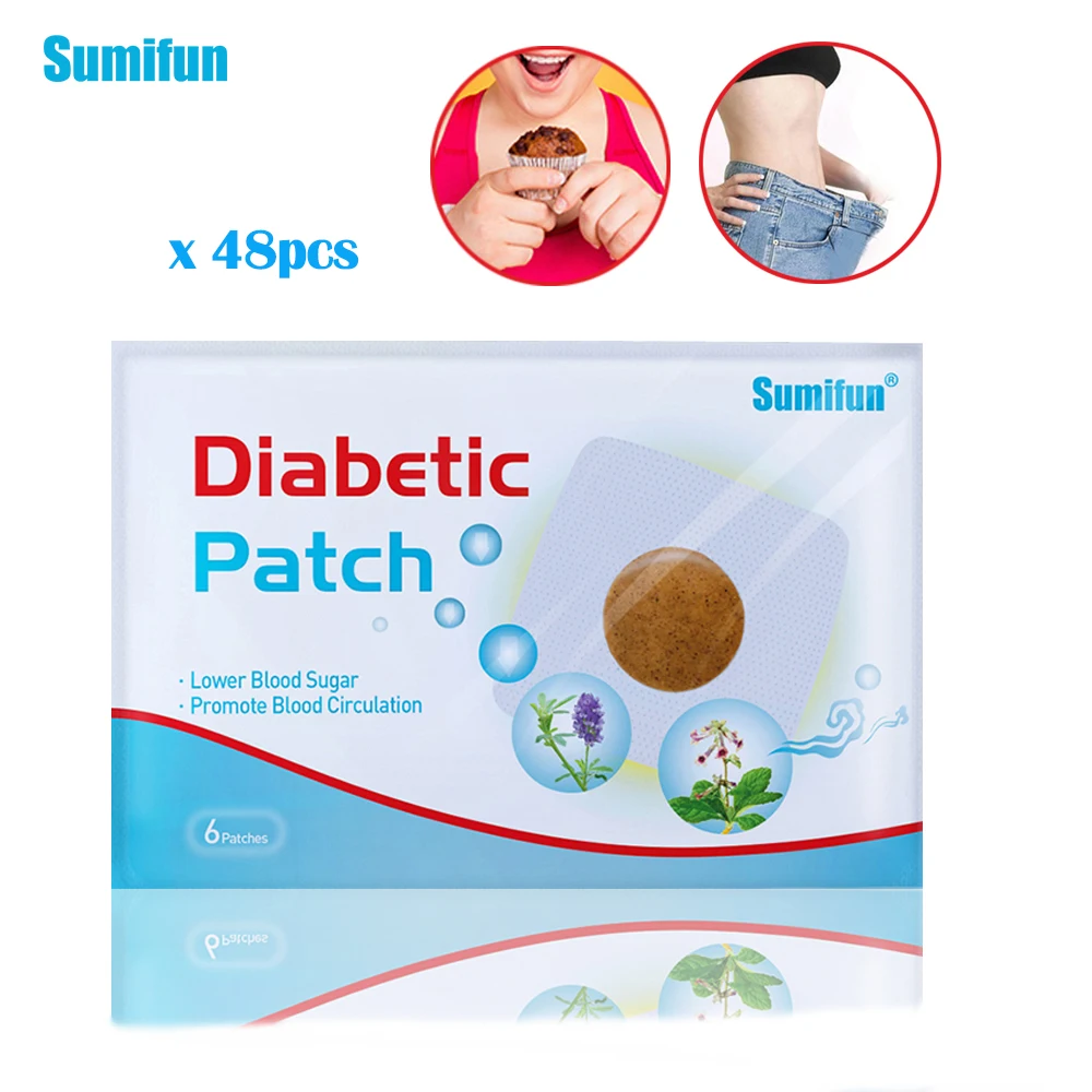 

48pcs Sumifun Diabetic Patch Stabilizes Blood Sugar Level Balance Blood Glucose Diabetes Patches Treatment Health Care Hot Sale!