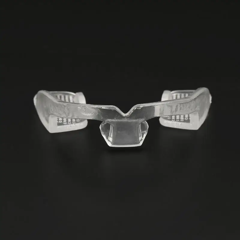 1PC ночные зубные брекеты с коробкой, портативный силиконовый защитный нагрудник от скрежета зубов во время сна для лечения бруксизма.