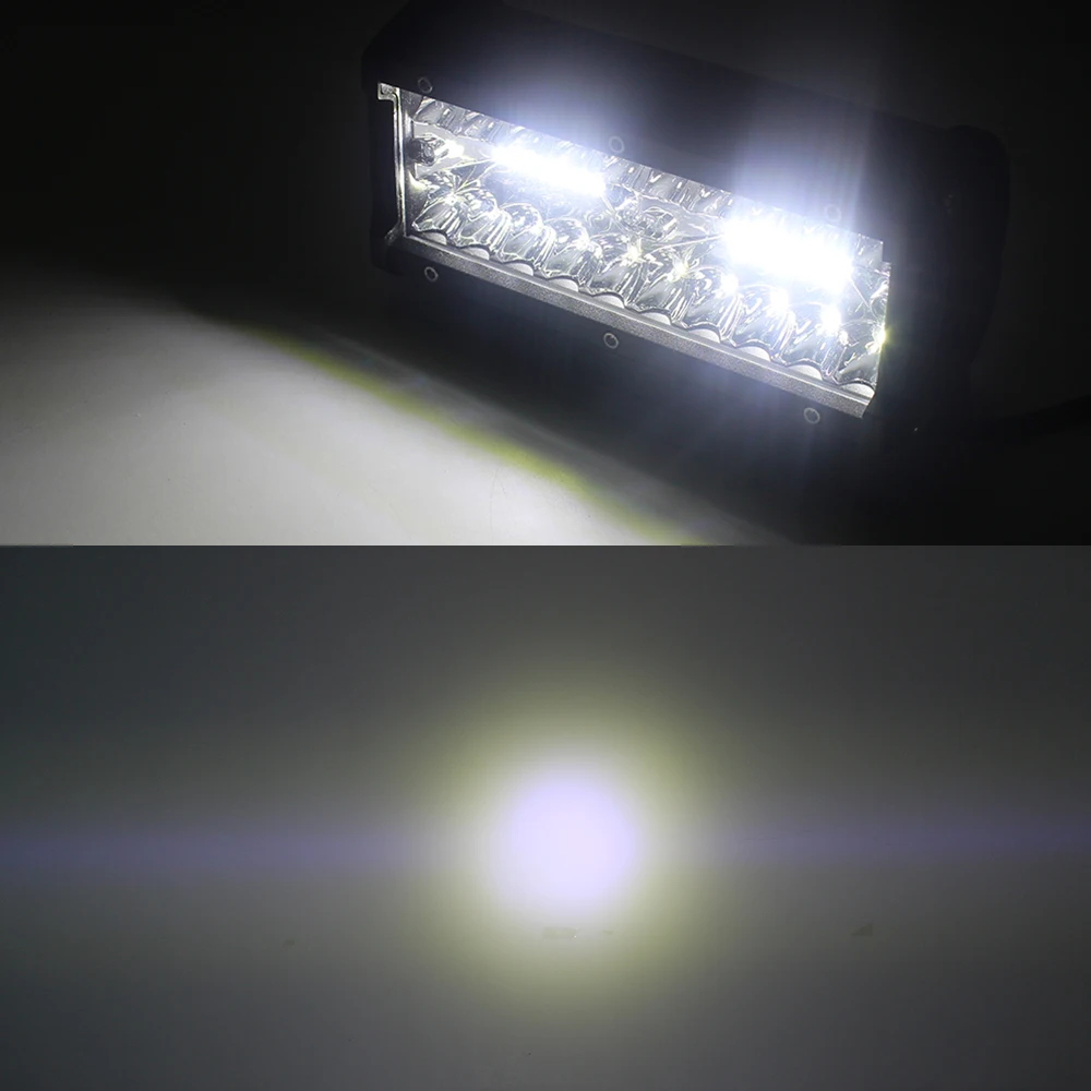 2 шт LED бар 3 ряда свет работы 40 светодиодов 7 inch 40x3 W для вождения Offroad Лодка