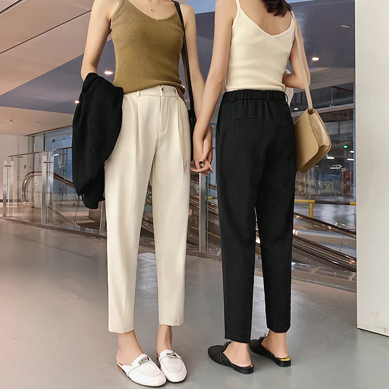 Лидер продаж шаровары для женщин 2020 Осень зима повседневные штаны OL эластичные с