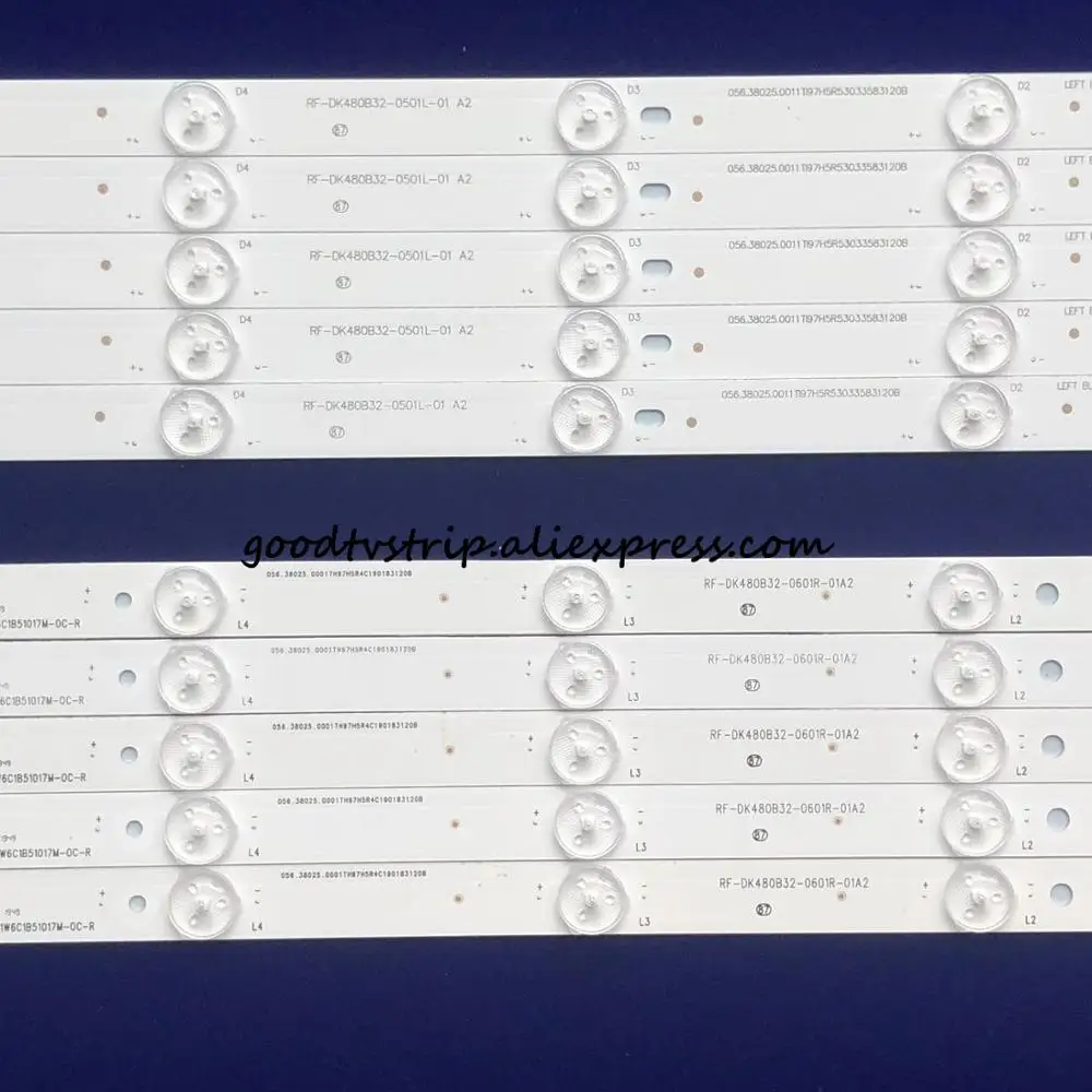 Светодиодный полосы R + L = 11 лампа (949 мм) для Haier 48 &quotТВ LH48U3200 светодиодный RF DK480B32 0501L