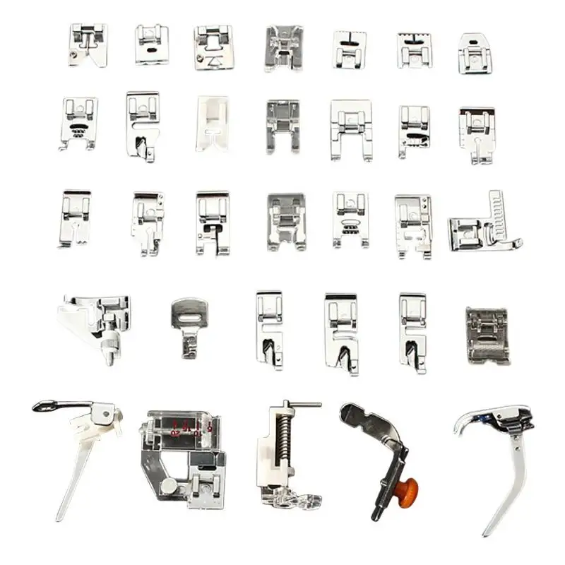32/1 PCS Domestic Sewing Machine Presser Foot Feet Snap For Brother Singer Set Multifunctional Accessories Purpose | Дом и сад