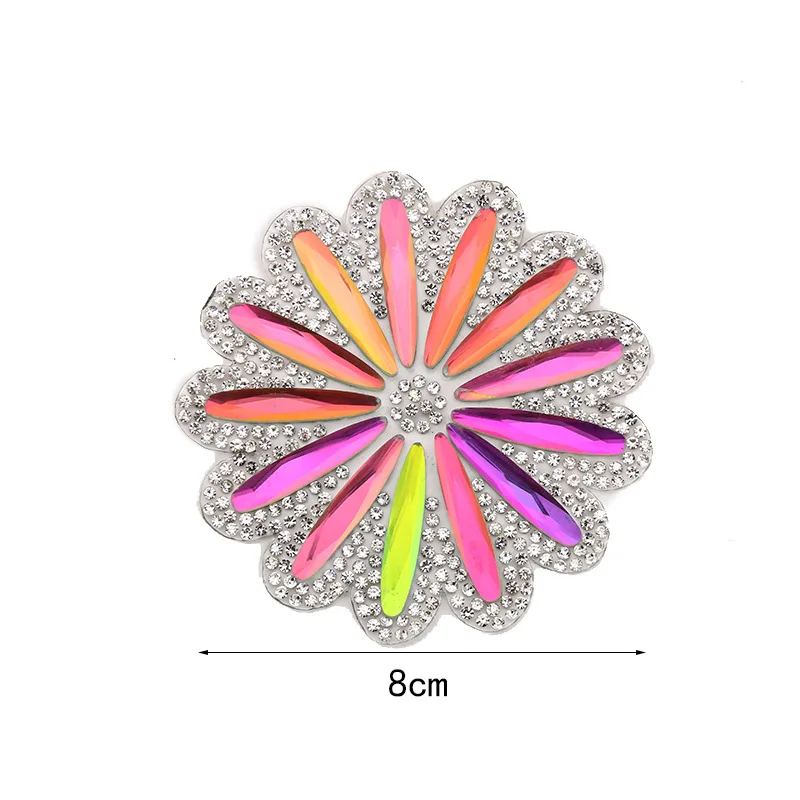 

figure hot hot drilling diamond flower patch to stick glass hat garment accessories DIY accessories manufacturers