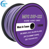 taiwan mps sgp 222 6n 99 9999occ audio wire newest hifi diy signal cable for xlr cd player amplifier rca ac power cord cable
