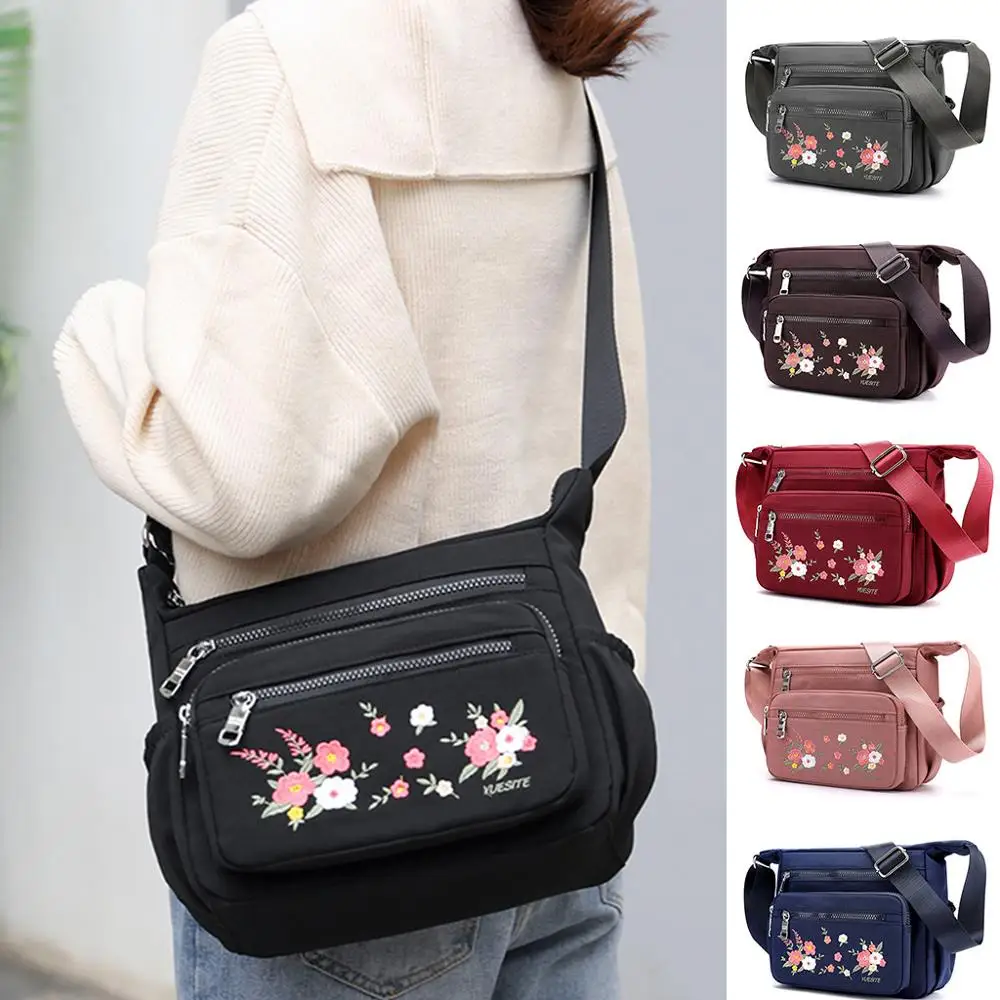 Женская сумка через плечо сумки мессенджеры модные с несколькими карманами для