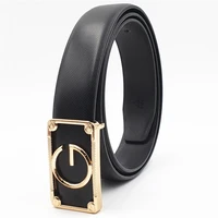 2019 new fashion real leather mens belts designer g buckle belts for men women business popular belts luxury brand strap