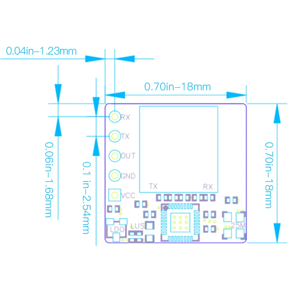 5.8G Microwave Induction Module Human Body Sensor Switch MG5818 Motion Detector Radar Sensor for Wireless Light