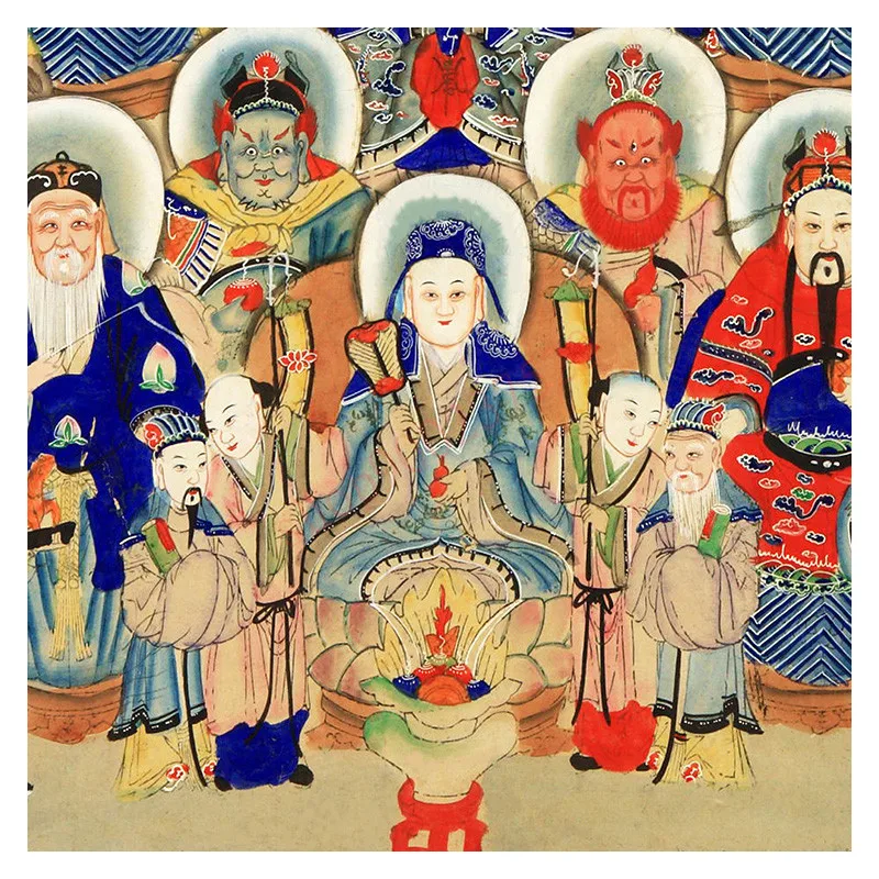 Картины буддистские и Taoist картины с подвесками богов алтаря Декоративные