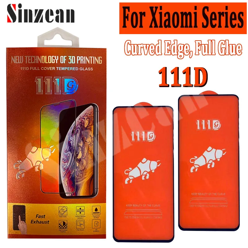 100 шт. для Xiaomi Redmi 9/Note 8T/Note 8 Pro/Redmi Note 10s/Redmi 9/9A // 9 Pro/Note 9s 111D полное покрытие закаленное
