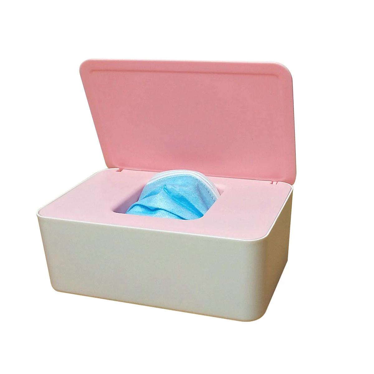 

brand new Storage Box, Small Household Desktop Ditty-Bag Storage Rack with Lid for Masks Wet Tissues