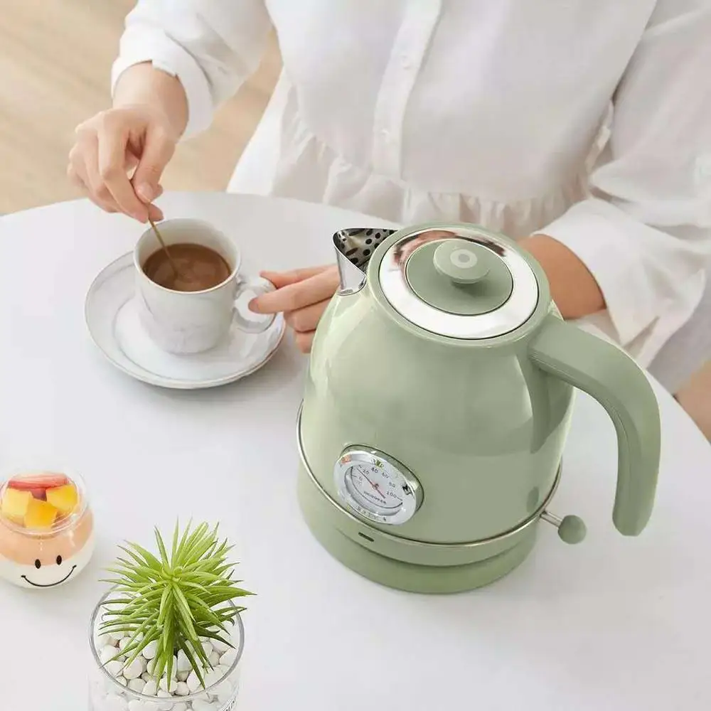 YouPin QCOOKER 1.7л/1800 Вт ретро Электрический чайник опционально с часами термометр