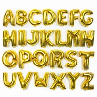 16 inch gold alphabet happy birthday party balloon christmas decorations number letter foil balloon anniversary wedding supplies