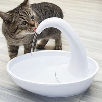 quiet automatic electronic water fountain for cat and dog swan pet drinking fountain pet drinking fountain water dispenser