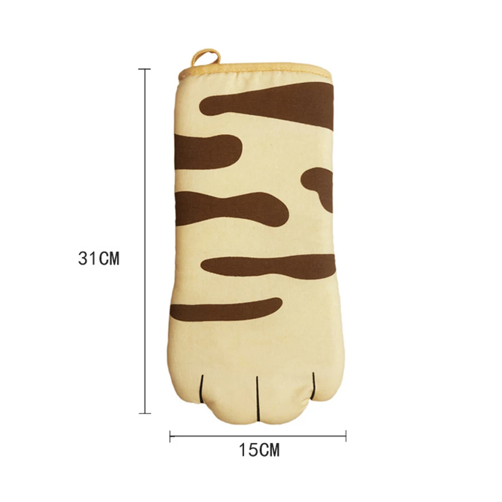 

1PC Microwave Oven Non-slip Cotton Heat Resistant Baking Gloves Kitchen Tool Mitten 1PC