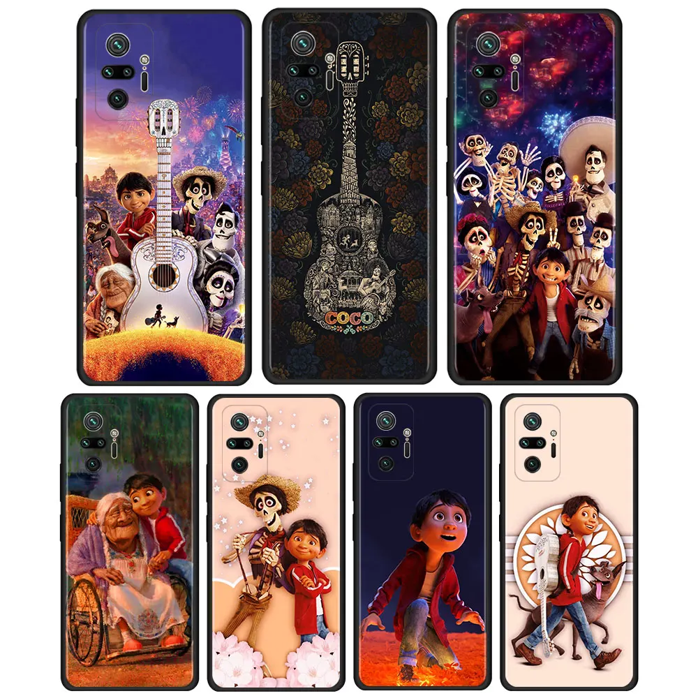 

Мультяшный чехол Coco Disney для Xiaomi Redmi 9s, 9, 8 Pro, 10, 7, 8, 8T, 10, цвет черный, мягкий чехол