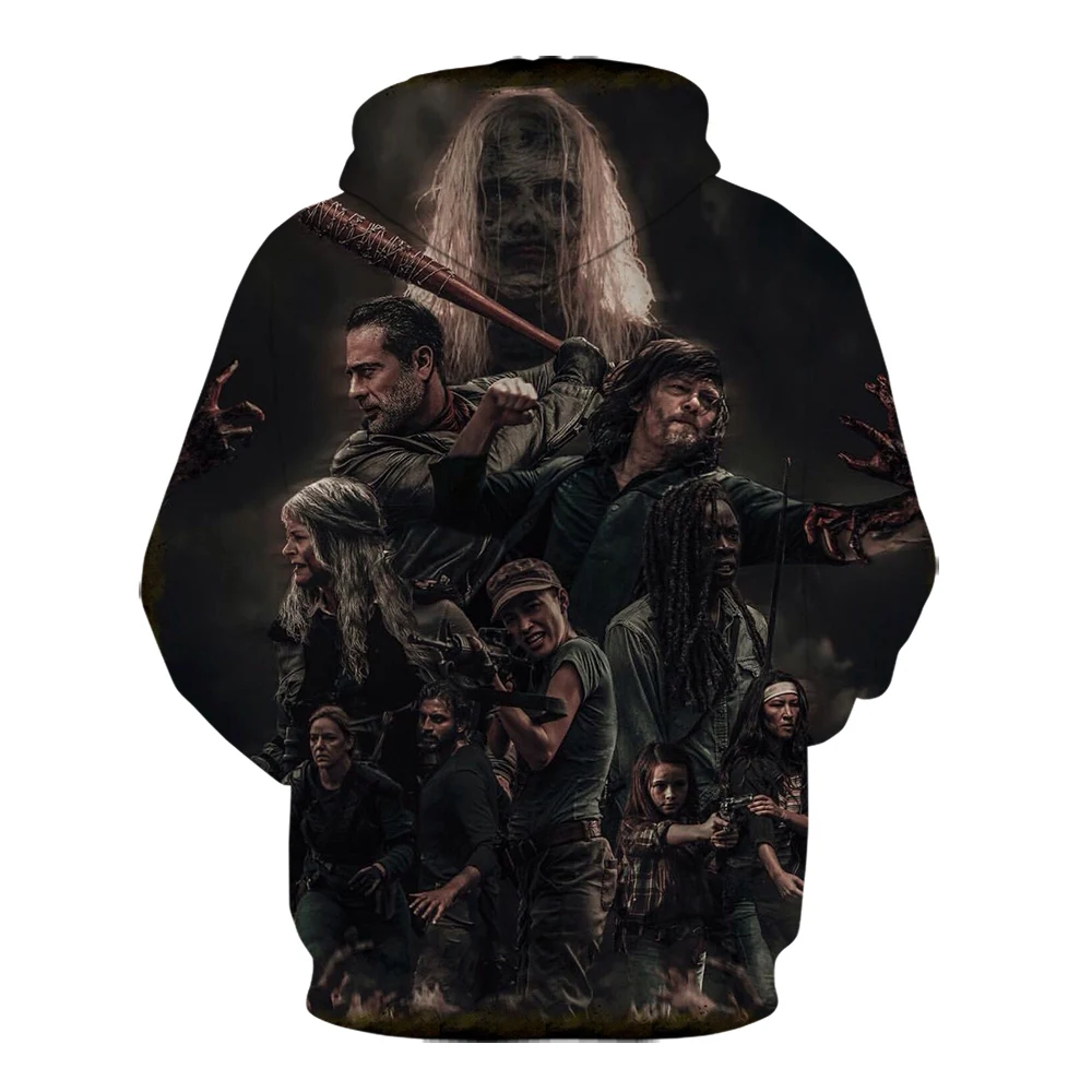2020 Newest Fashion Sweatshirt Men / Women 3d Hoodies Print The Walking Dead Unisex Outerwear Hooded autumn and winter | Мужская одежда