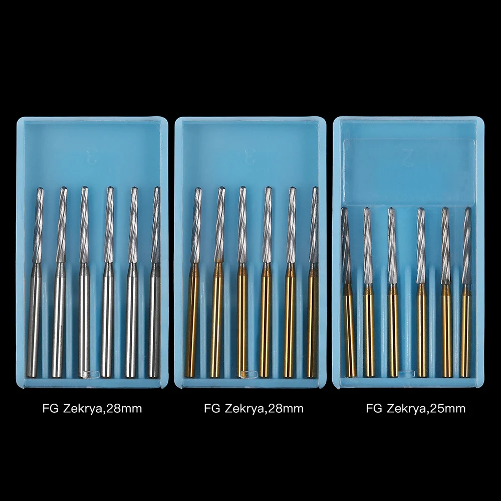 

6 Pcs/Box FG Zekrya Carbide Tungsten Bone Cutters Burs For High Speed Handpiece