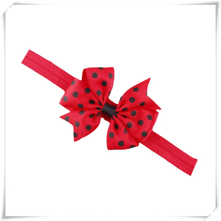 E ; милая детская эластичная повязка для волос с изображением страуса; повязка для волос принцессы с круглым бантом в горошек и леопардовым принтом для маленьких девочек; 909 - Цвет: E