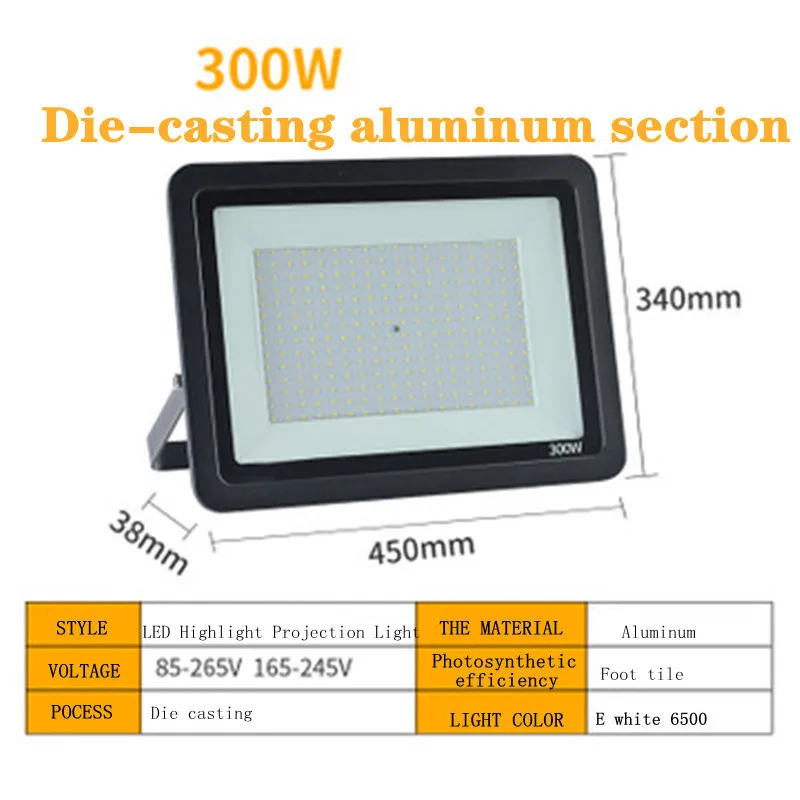 

Highlight Projection Lamp LED Flood Lighting Waterproof Projection Lamp Die-cast Aluminum Projection Lamp On Construction Site