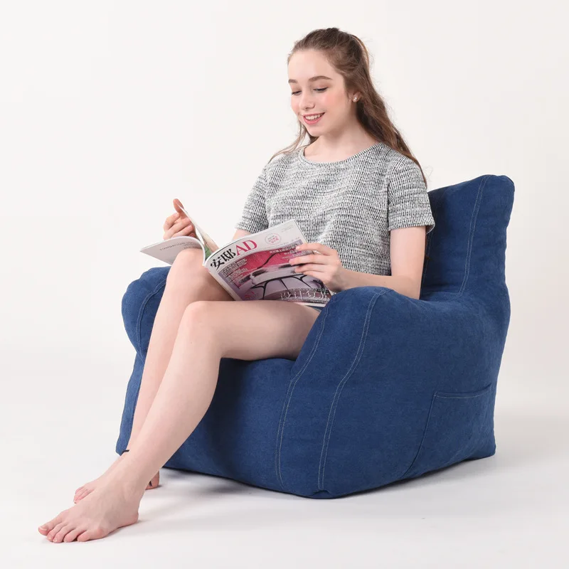 Bean сумка чехол на стул сидение шезлонг Beanbag диван мебель для гостиной без наполнителей ленивые стулья мешок бобов диван кровать Pouf Puff