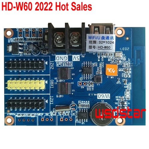 HD-W60 светодиодный дисплей для управления одиночной и двойной цветной P10 знак