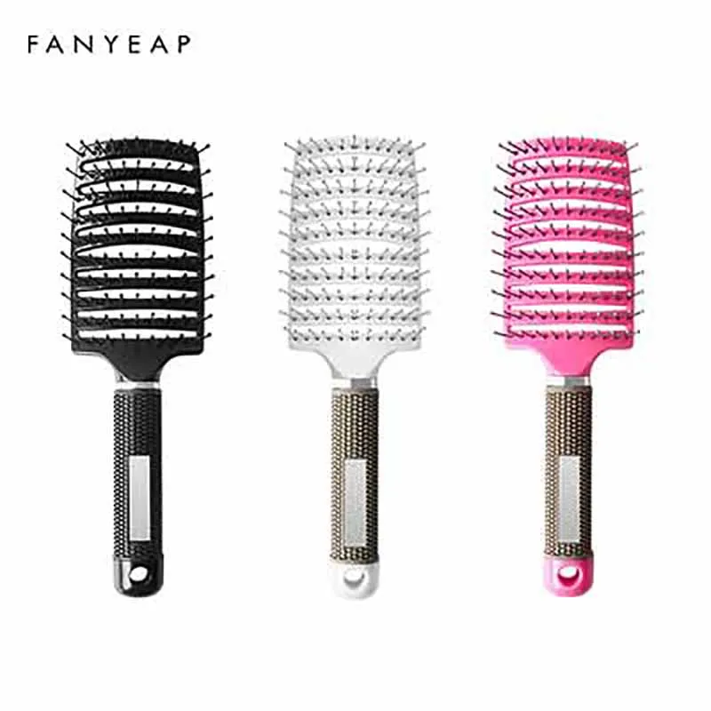 Щетка для волос массажная Расческа кожи головы щетка с нейлоновой щетиной