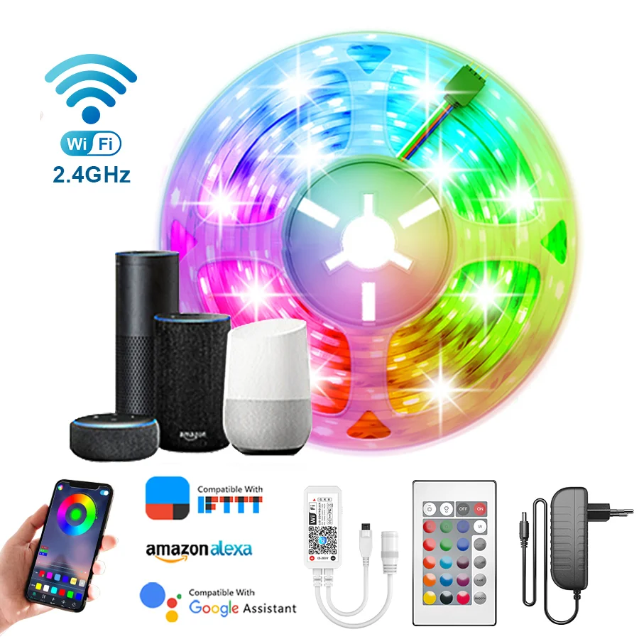 Светодиодная лента 5050 Rgb с поддержкой Wi Fi и Bluetooth|Светодиодные ленты| |