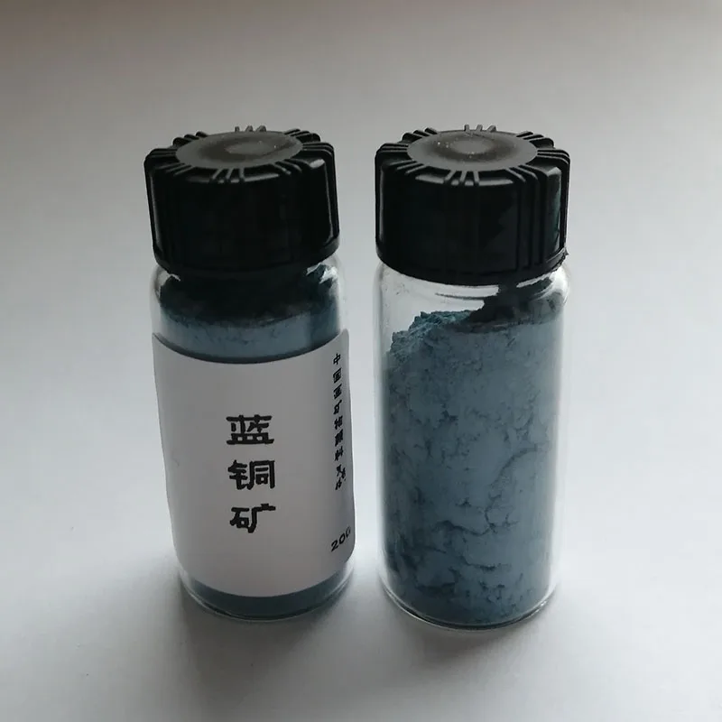 Natural mineral pigment powder for traditional Chinese painting oil mural Japanese Blue color Azurite |