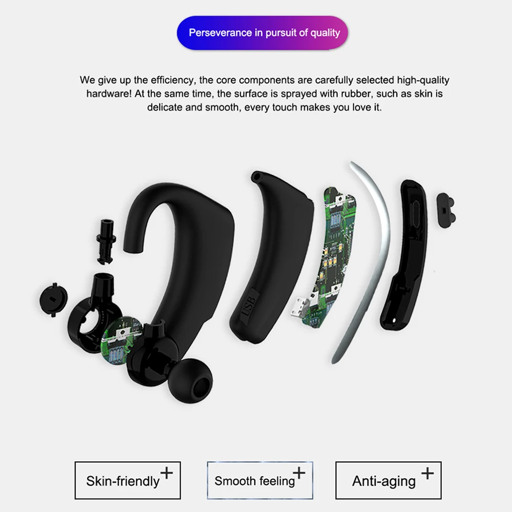 H500 Bluetooth V5.0 привод наушники беспроводной Крюк дизайн удобный мобильный телефон