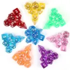 7 шт.компл. многогранные игры D4-D20 Multi Side Dice Pop для настольной игры