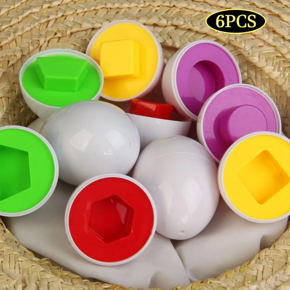 Хит продаж 6 лоток для яиц/Набор Обучающие игрушки смешанные Форма мудрый
