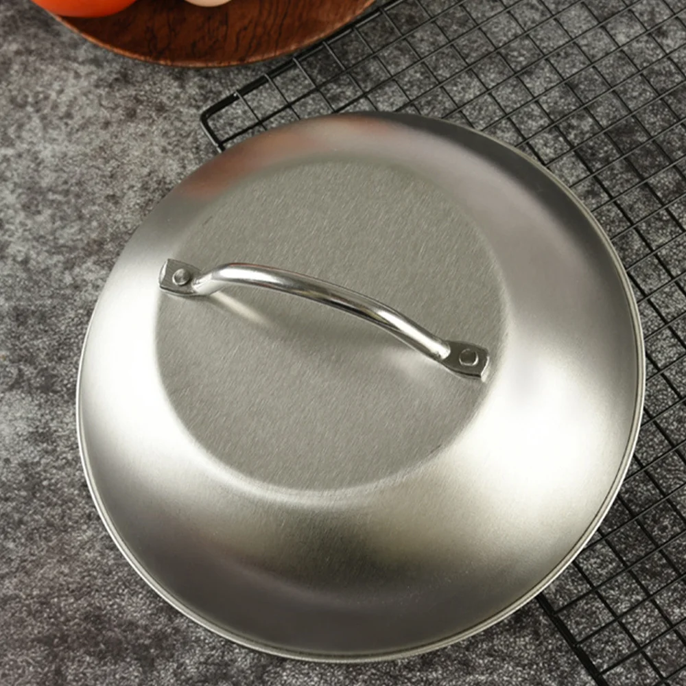 

Stainless Steel Cooking Pot Lid Anti-scald Pot Covers Food Protective Cover