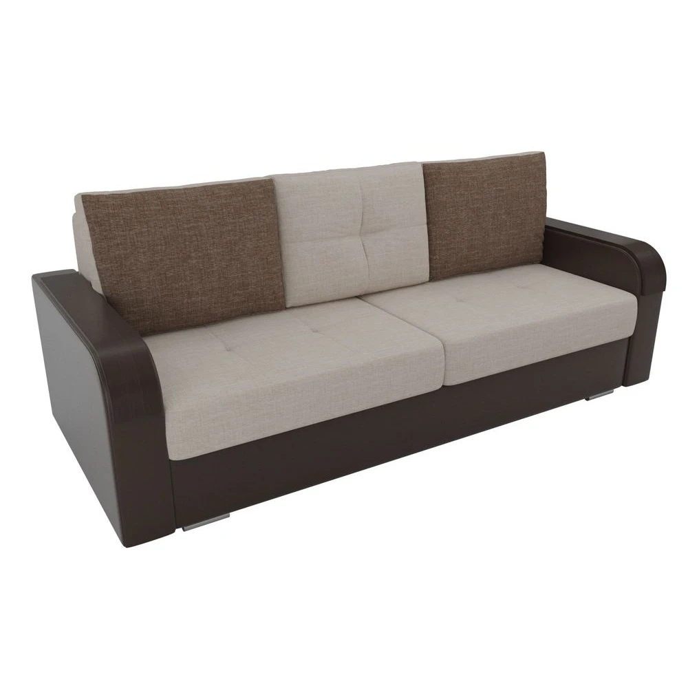 Прямой диван Лига Диванов Мейсон рогожка экокожа |