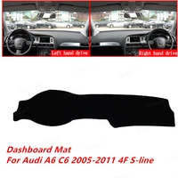 for audi a6 c6 2005 2011 4f s line high quality car dashboard cover mat sun shade pad instrument panel carpets accessories