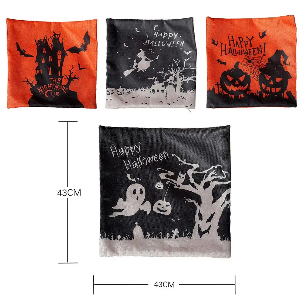 

Decorative Throw Pillow Cover Case Pumpkin Cushion Cover For Sofa Chair Decoration Trick Or Treat Home Decoration Car Pillowcase